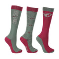 HYCONIC Pattern Socks by Hy Equestrian (Pack of 3) - Adult 4-8