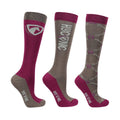 HYCONIC Pattern Socks by Hy Equestrian (Pack of 3) - Adult 4-8