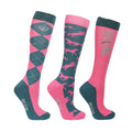 HYCONIC Pattern Socks by Hy Equestrian (Pack of 3) - Adult 4-8