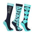 HYCONIC Pattern Socks by Hy Equestrian (Pack of 3) - Adult 4-8