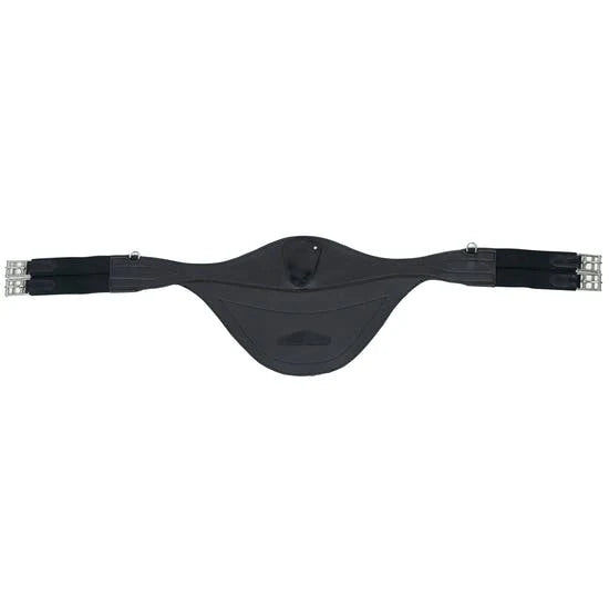 Mark Todd Deluxe Leather Elasticated Stud Girth black 48"
