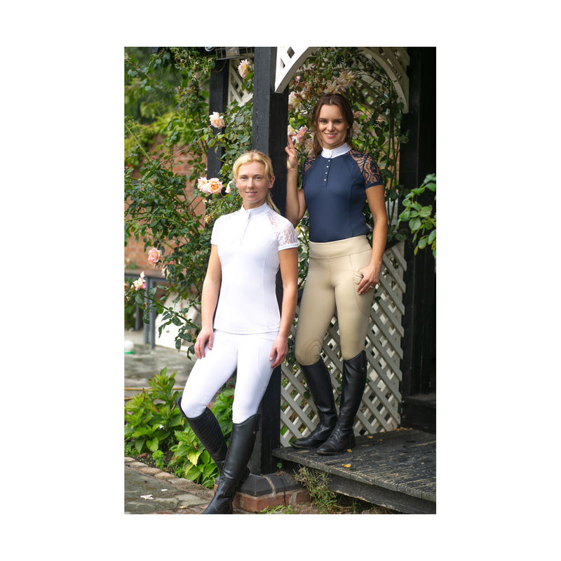 Hy Equestrian Lyvia Lace Show Shirt