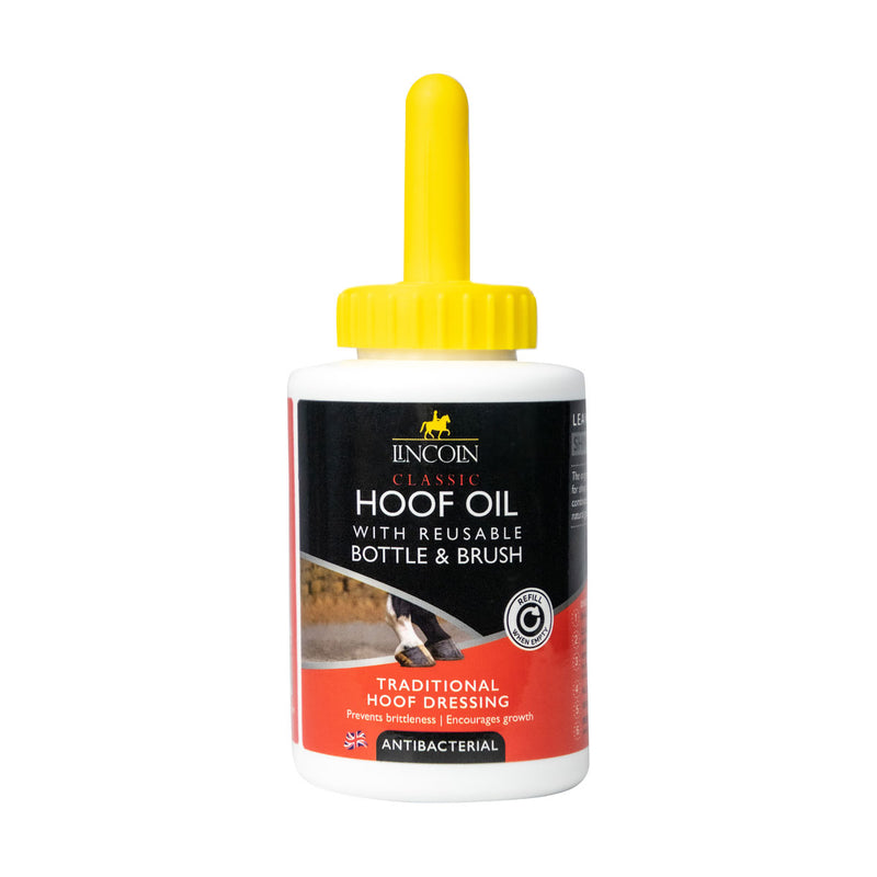 Lincoln Classic Hoof Oil With Reusable Bottle & Brush - 450ml