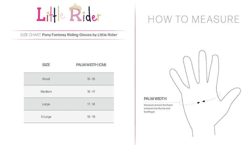 Pony Fantasy Riding Gloves by Little Rider