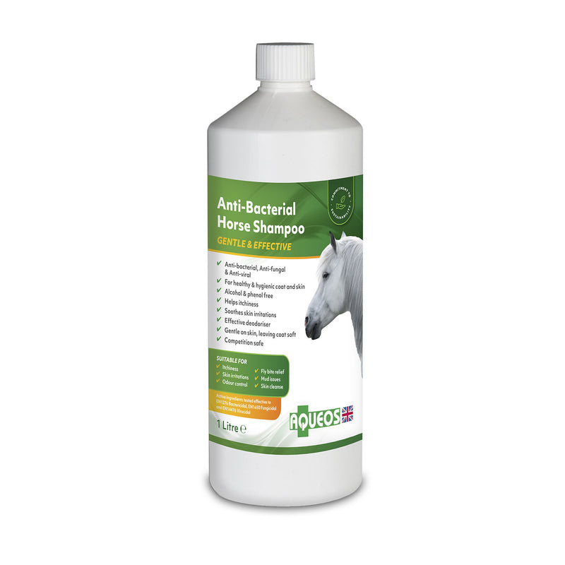 Aqueos Anti-Bacterial Horse Shampoo 1L