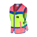 Equisafety Multicoloured Waistcoat Pink/Yellow Childs