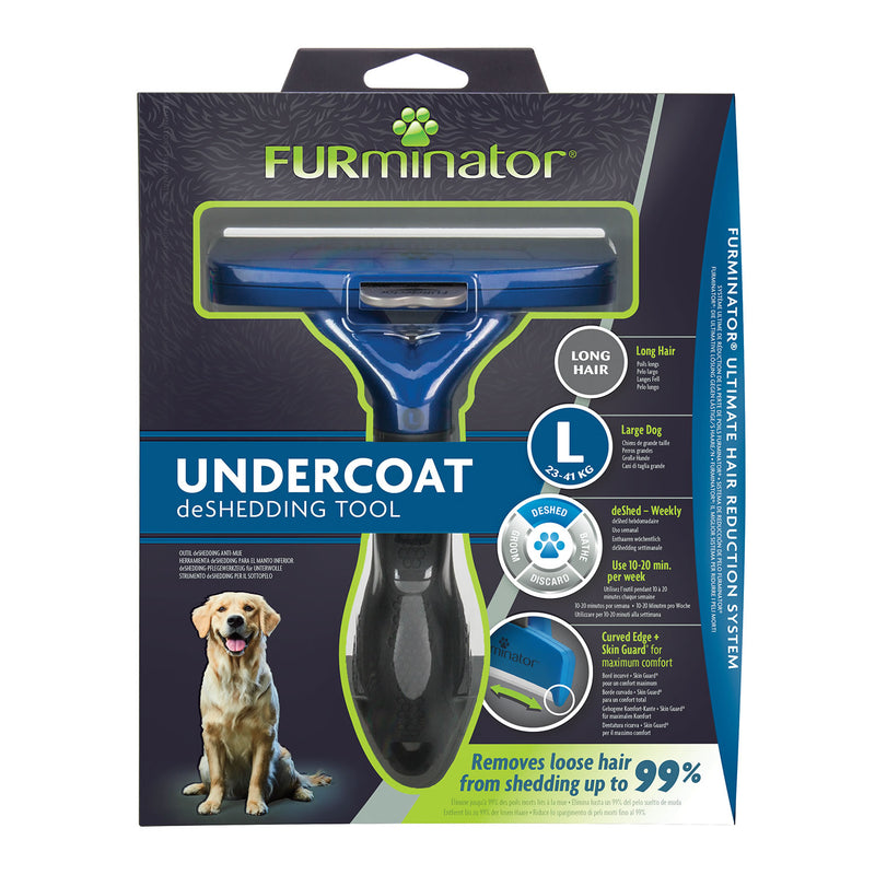 Furminator Undercoat Deshedding Tool For Long Hair Dog