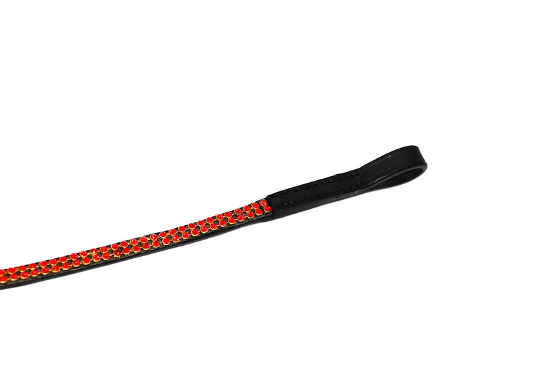 Heritage Two Row Red Crystal Browband - 4Pony.com