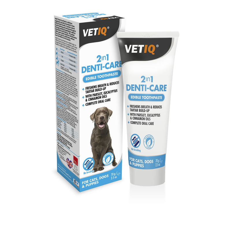 VetIQ 2IN1 Denti-Care Edible Toothpaste For Dogs & Puppies