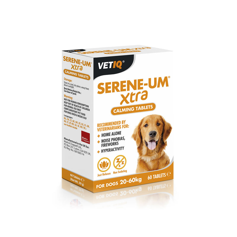 VetIQ Serene-um Xtra Calming Tablets For Dogs 20-60KG