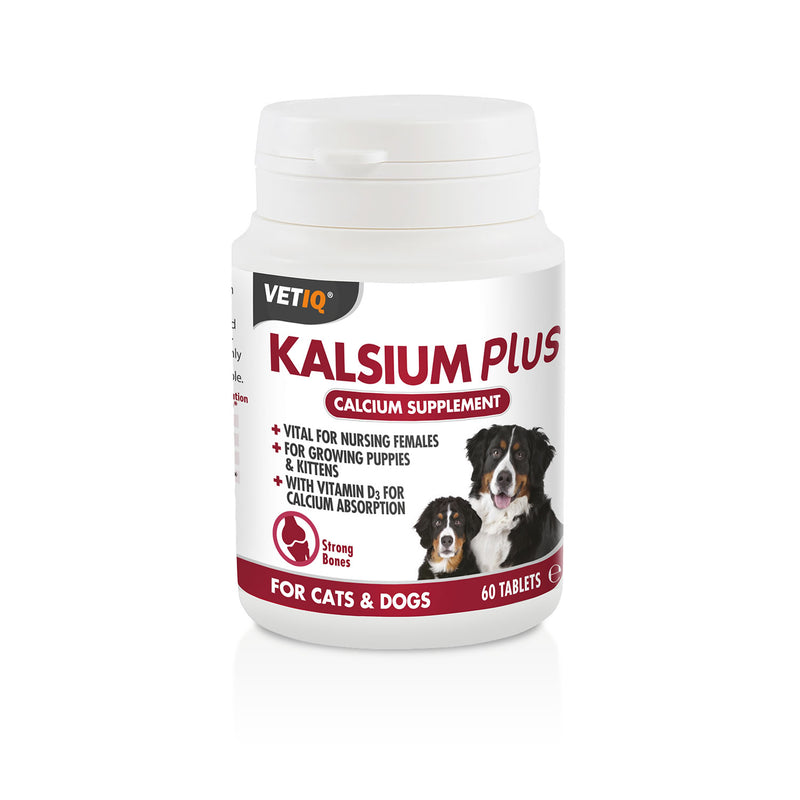 VetIQ Kalsium Plus Tablets For Cats & Dogs