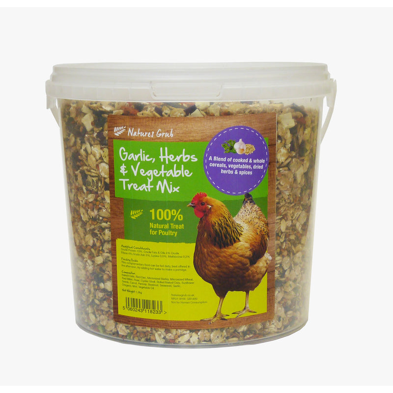 Natures Grub Garlic Herbs and Vegetable Treat Mix