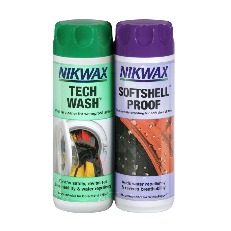 Nikwax Tech Wash/Softshell Proof Twin Pack
