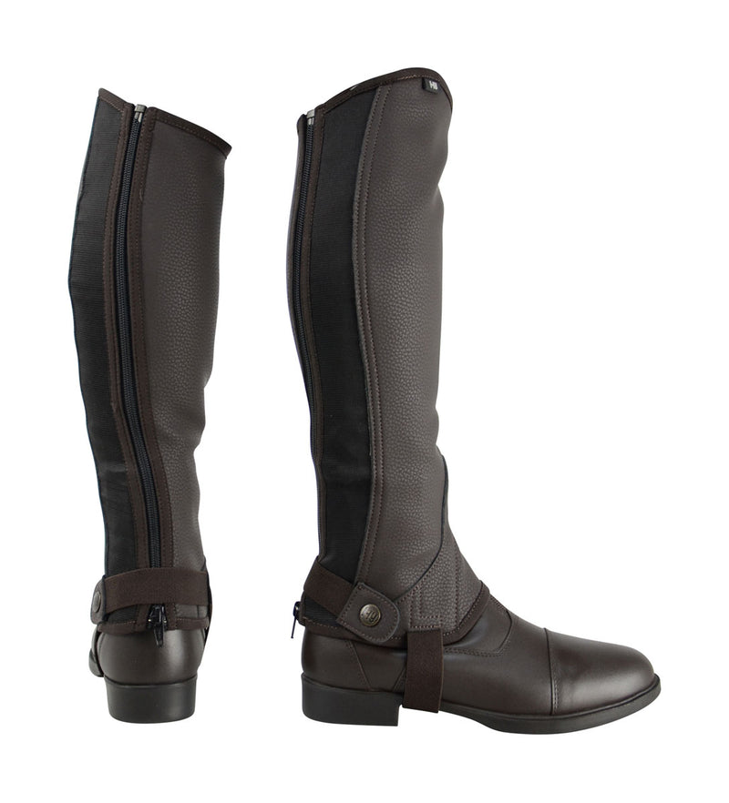 Hy Equestrian Synthetic Combi Leather Chaps