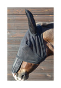 Hy Equestrian Fly Mask with Sunshield & Ears - Black
