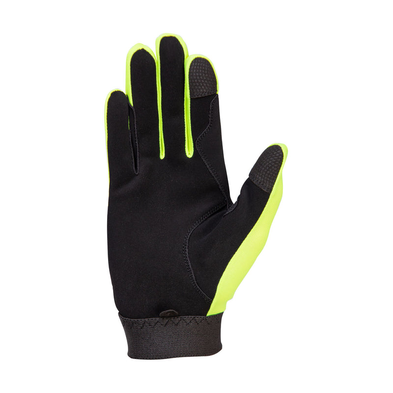 Hy Equestrian Absolute Fit Glove Reflective Yellow