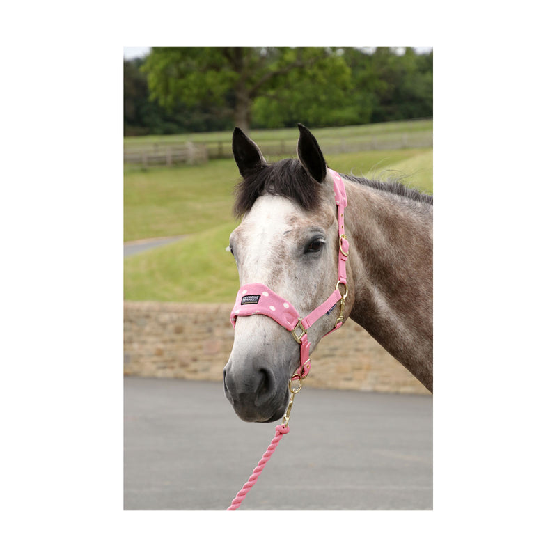 Supreme Products Dotty Fleece Head Collar & Lead Rope