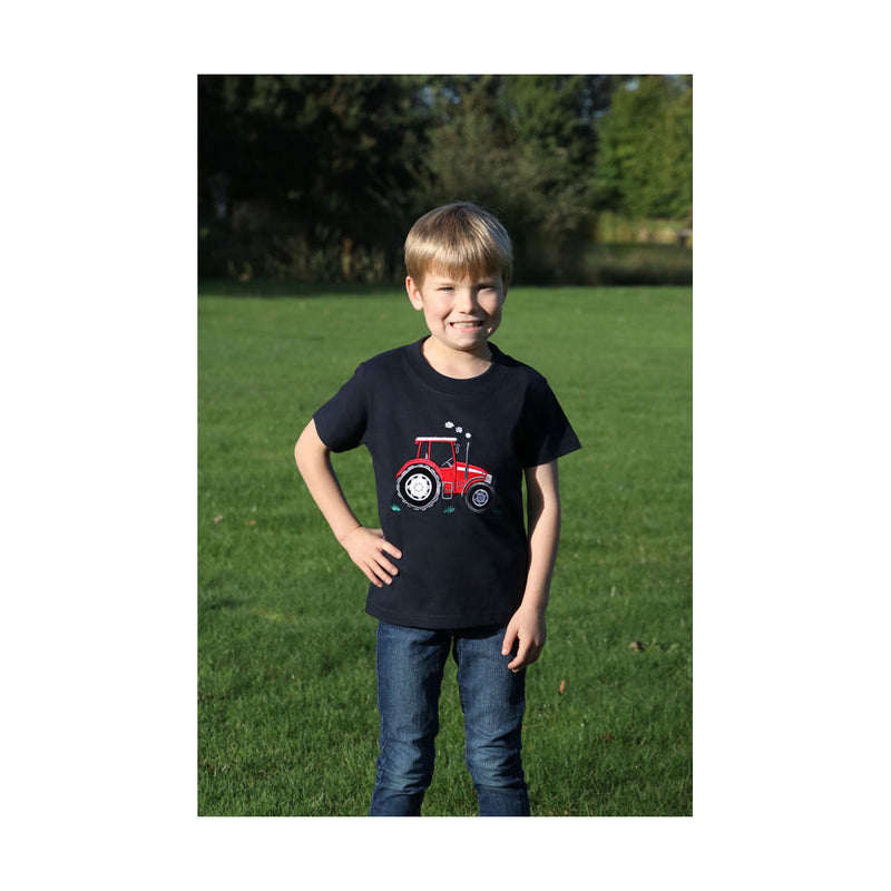 British Country Collection Big Red Tractor Childrens' T-Shirt