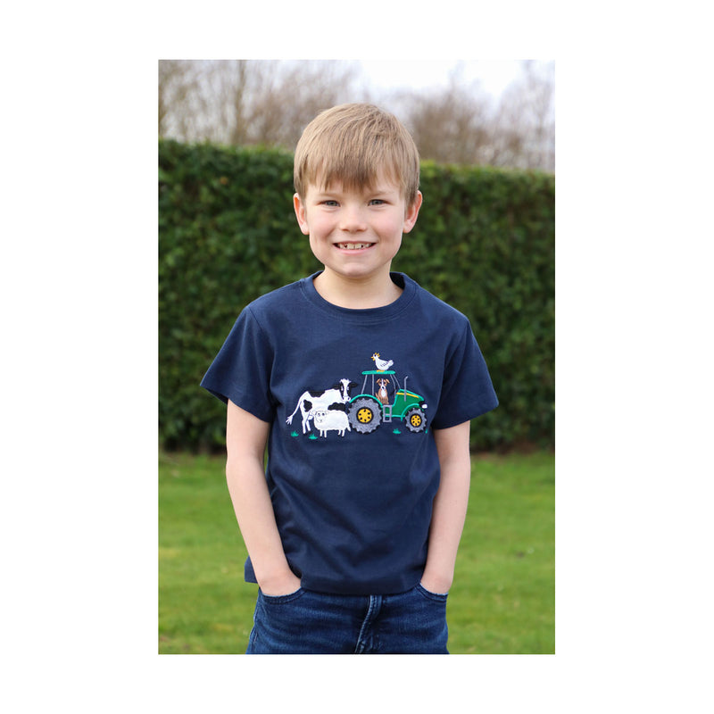 British Country Collection Farmyard Childrens' T-Shirt