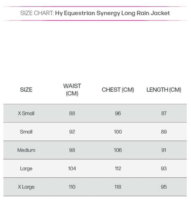 Hy Equestrian Synergy Long Rain Jacket