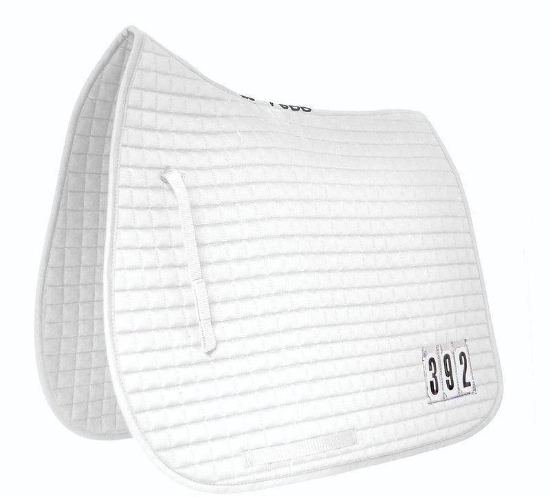 Mark Todd Dressage Pad with Competition Numbers White