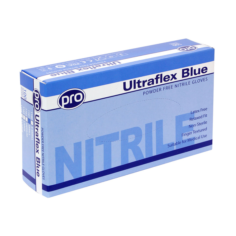 Trilanco Ultraflex Nitrile Powder Free Blue Gloves