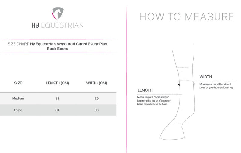 Hy Equestrian Armoured Guard Event Plus Back Boots