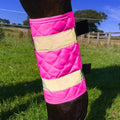 Equisafety Quilted Reflective Leg Boots - Pink - 4Pony.com